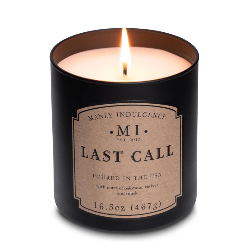Manly Indulgence Last Call Scented Candles for Men, 16.5 oz Single Wick, Premium Soy Blend Wax, 60H Burn, Candles for Home Scented â€“ Made in The USA - Image 3